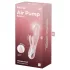 Satisfyer Air Pump Bunny 3 - вибриращ дилдо с помпа - розов