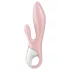 Satisfyer Air Pump Bunny 3 - вибриращ дилдо с помпа - розов