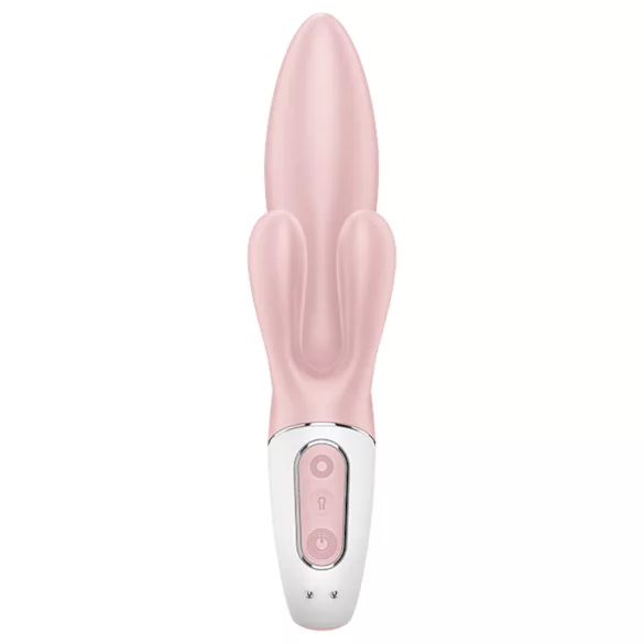 Satisfyer Air Pump Bunny 3 - вибриращ дилдо с помпа - розов