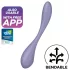Satisfyer G-spot Flex 5 - вибратор за G-точка с управление чрез приложение (лилав)
