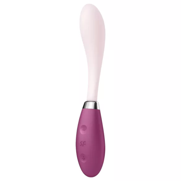 Satisfyer - вибратор за G-точка с акумулатор - розово-червен G-Spot Flex 3