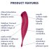 Satisfyer Twirling Pro - интелигентен 2в1 клитор стимулатор (червен)