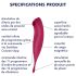 Satisfyer Twirling Pro - интелигентен 2в1 клитор стимулатор (червен)