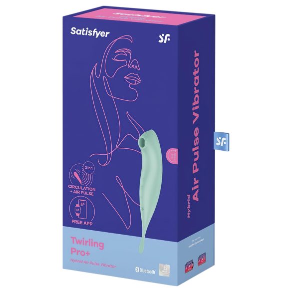 Satisfyer Twirling Pro - умен 2в1 клиторен вибратор (мента)
