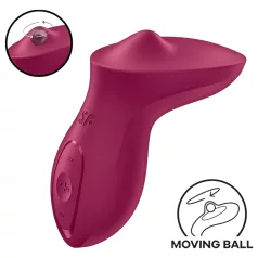   Satisfyer Exciterrr - вибратор за клитор с въртящи се перли - червен