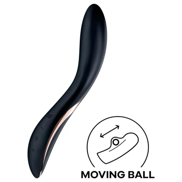 Satisfyer Rrrolling - вибратор за G-точка с движещи се топчета - черен
