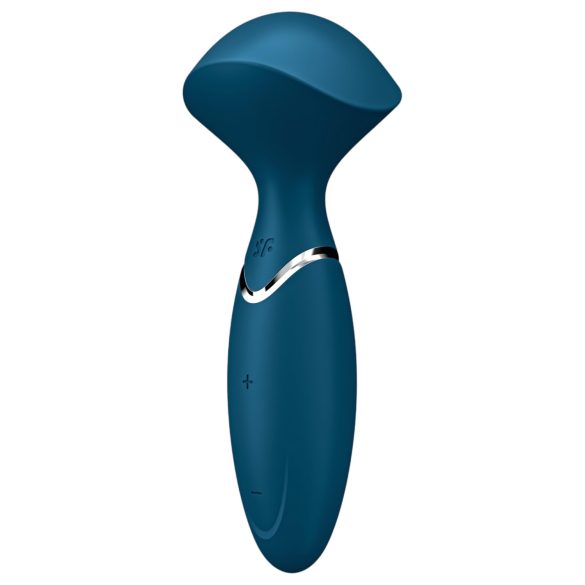 Satisfyer Mini Wand-er - водоустойчив масажен вибратор (син)