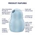 Satisfyer Pro To Go 1 - Вълнова клиторна стимулация (син)