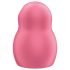 Satisfyer Pro To Go 1 - акумулаторен, въздушен клиторен стимулатор (червен)