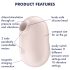 Satisfyer Pro To Go 2 - Въздушен клиторален стимулатор (бежов)