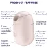 Satisfyer Pro To Go 2 - вибратор с въздушни вълни за клитора - бежов