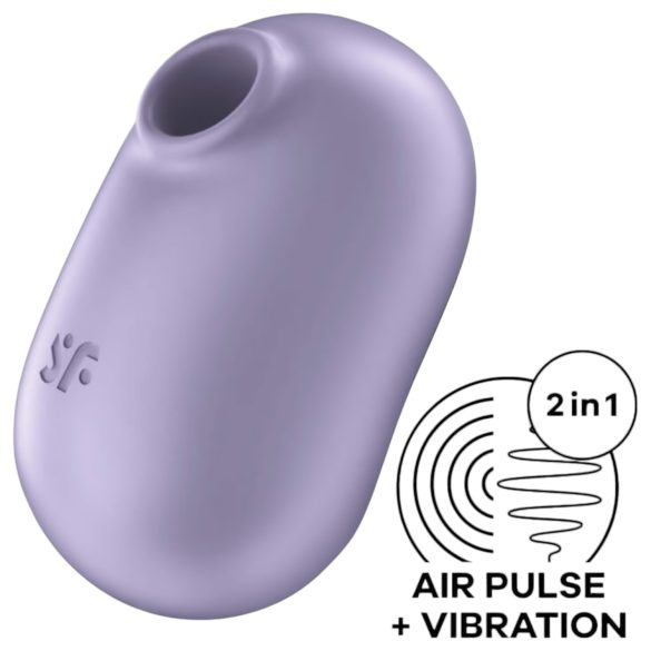 Satisfyer Pro To Go 2 - акумулаторен, вълнов стимулатор за клитор (лилав)