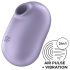 Satisfyer Pro To Go 2 - акумулаторен, вълнов стимулатор за клитор (лилав)