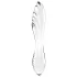 Satisfyer Dazzling Crystal 1 - двустранно стъклено дилдо - прозрачно