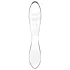 Satisfyer Dazzling Crystal 1 - двустранно стъклено дилдо - прозрачно