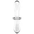 Satisfyer Double Crystal - двустранно стъклено дилдо - прозрачно
