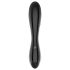 Satisfyer Dazzling Crystal 1 - двоен стъклен вибратор (черен)