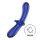 Satisfyer Double Crystal - двоен стъклен дилдо (син)