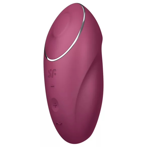 Satisfyer Tap & Climax 1 - вибратор и клитор стимулатор 2в1 - червен