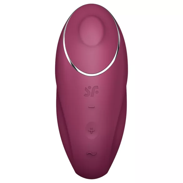 Satisfyer Tap & Climax 1 - вибратор и клитор стимулатор 2в1 - червен
