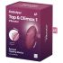 Satisfyer Tap & Climax 1 - 2 в 1 вибратор и клитор стимулиращ (червен)