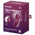 Satisfyer Tap & Climax 2 - 2в1 вълнуващ вибратор (червен)