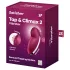 Satisfyer Tap & Climax 2 - 2-в-1 клиторстимулатор и вибратор (червен)