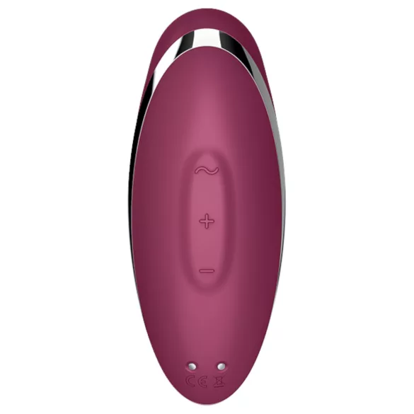 Satisfyer Tap & Climax 2 - 2-в-1 клиторстимулатор и вибратор (червен)
