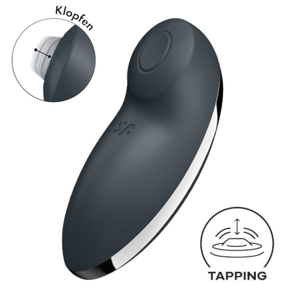 Satisfyer Tap & Climax 2 - 2в1 клиторен вибратор (сив)