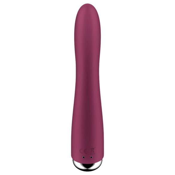 Satisfyer Spinning Vibe 1 - вибратор за G-точка с въртяща глава - червен