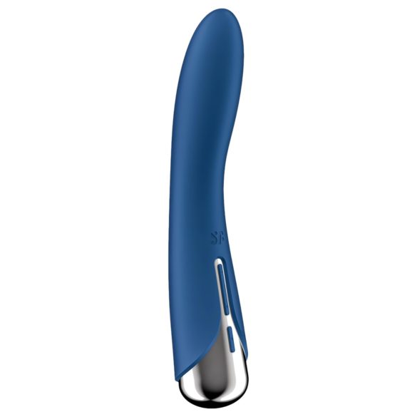 Satisfyer Spinning Vibe 1 - въртящо се G-точково вибраторче (синьо)