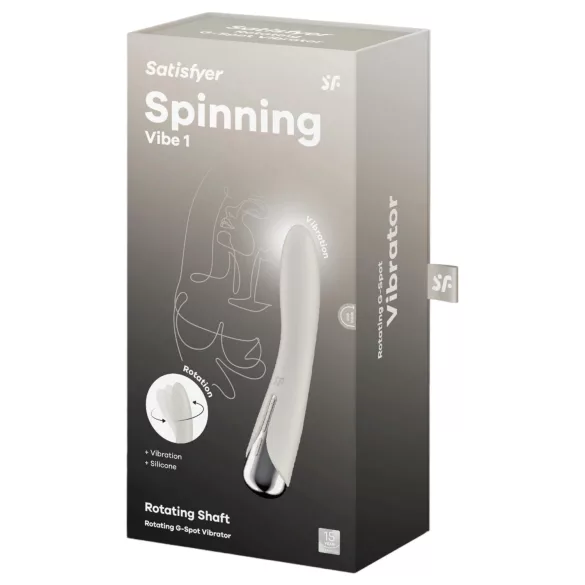 Satisfyer Spinning Vibe 1 - въртящ се G-точка вибратор - бежов