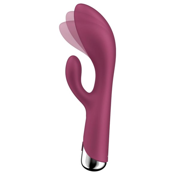 Satisfyer Spinning Rabbit 1 - вибратор за клитор с въртящо се рамо - червен