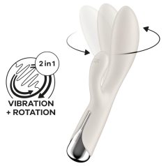   Satisfyer Spinning Rabbit 1 - въртящ се клитор стимулатор вибратор - бежов