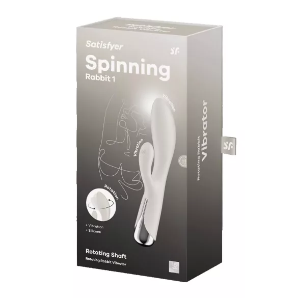 Satisfyer Spinning Rabbit 1 - въртящ се клитор стимулатор вибратор - бежов