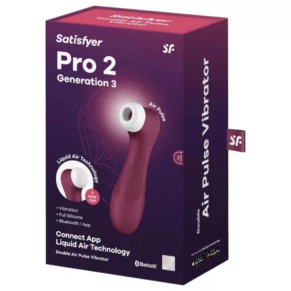 Satisfyer Pro 2 Gen3 - вибратор за клитора с въздушни вълни - червен