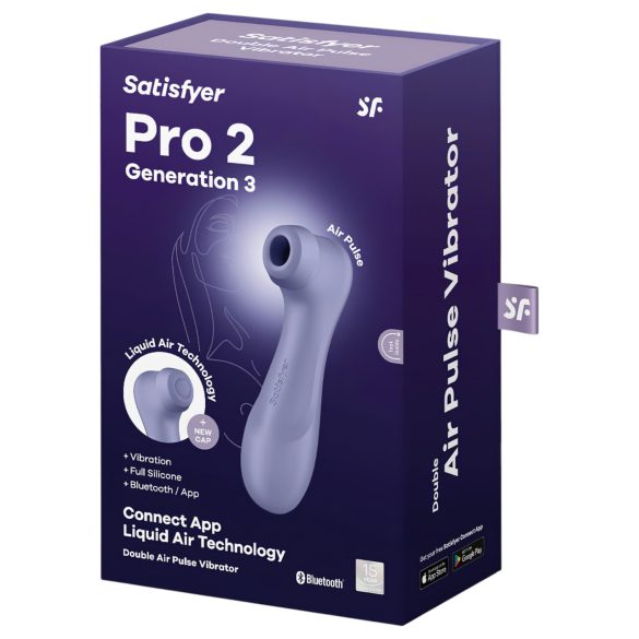 Satisfyer Pro 2 Gen3 - интелигентен клиторен стимулатор с въздушни вълни (лилав)