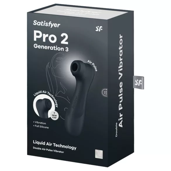 Satisfyer Pro2 Gen3 - вибратор със въздушни вълни за клитор - тъмносив