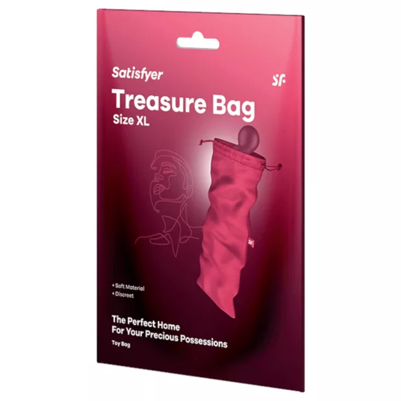 Satisfyer Treasure Bag XL - дискретна чанта за съхранение на секс играчки (розова)