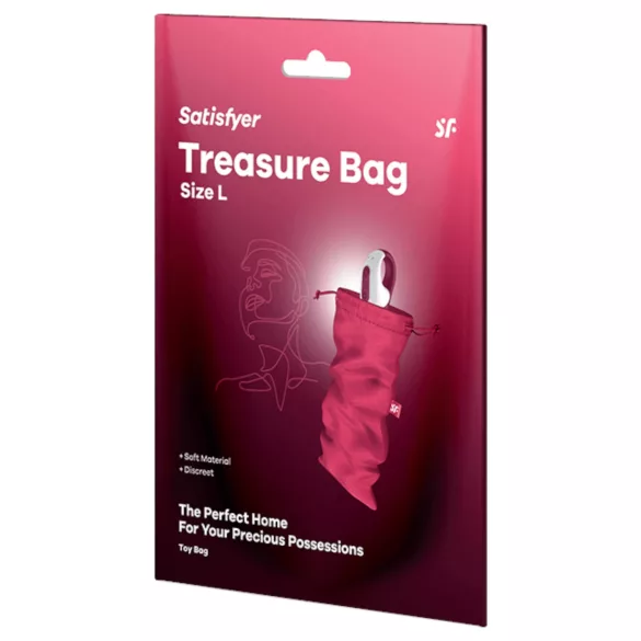Satisfyer Treasure Bag L - дискретна торбичка за съхранение - голяма - розова