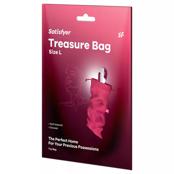 Satisfyer Treasure Bag L - дискретна торбичка за съхранение - голяма - розова