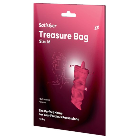 Чантa за съхранение Satisfyer Treasure Bag M - средна (розова)