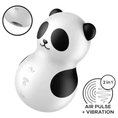   Satisfyer Pocket Panda - вибратор за клитор с въздушни вълни - черен