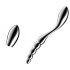 Satisfyer Star Force 1 – стоманено дилдо с топчета (сребърно)