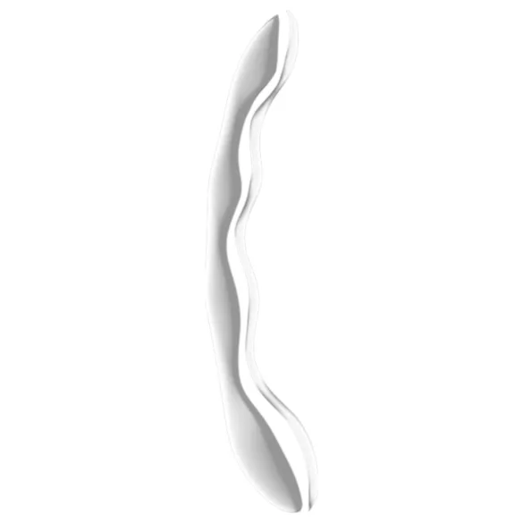 Satisfyer Cosmic Crest 2 - метален дилдо с вълнообразна форма - сребрист