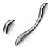 Satisfyer Pure Gravity 1 – оребрен метален дилдо (сребрист)