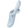Satisfyer Heat Flex 4 - вибратор с клиторен накрайник и загряване - сребрист