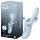 Satisfyer Heat Flex 4 - загряващ вибратор с клиторен накрайник (син)