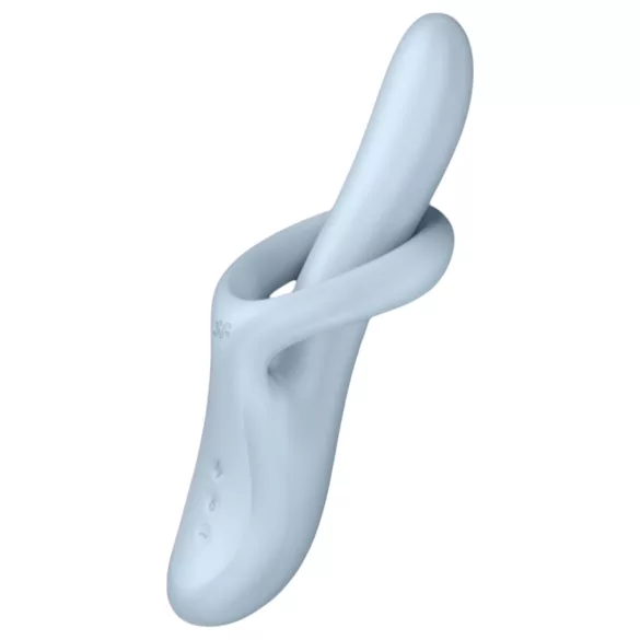 Satisfyer Heat Flex 4 - вибратор с клиторен накрайник и загряване - сребрист