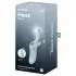 Satisfyer Heat Flex 4 - загряващ вибратор с клиторен накрайник (син)